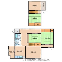 下二俣貸家の物件間取画像